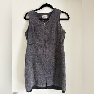 Talbots Gray Sleeveless Mini Dress
